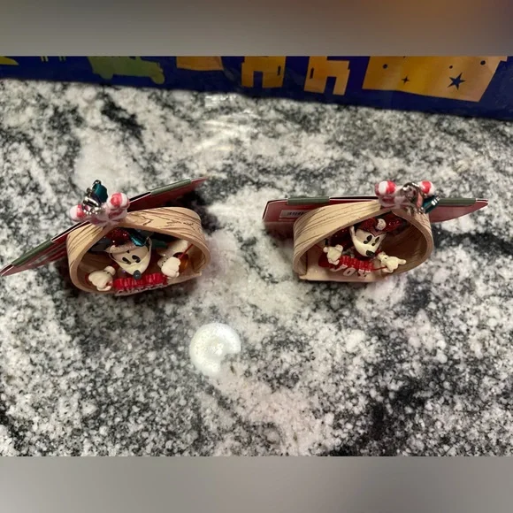 Disney Sketchbook Mickey Cheer and Minnie Joy New Ornaments